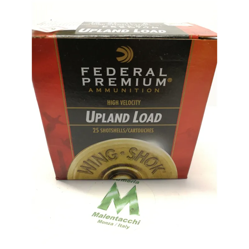 Federal cal. 12 Premium Wing-Shok Upland Loads, 2 3/4", 1 1/4 oz. 25 munizioni