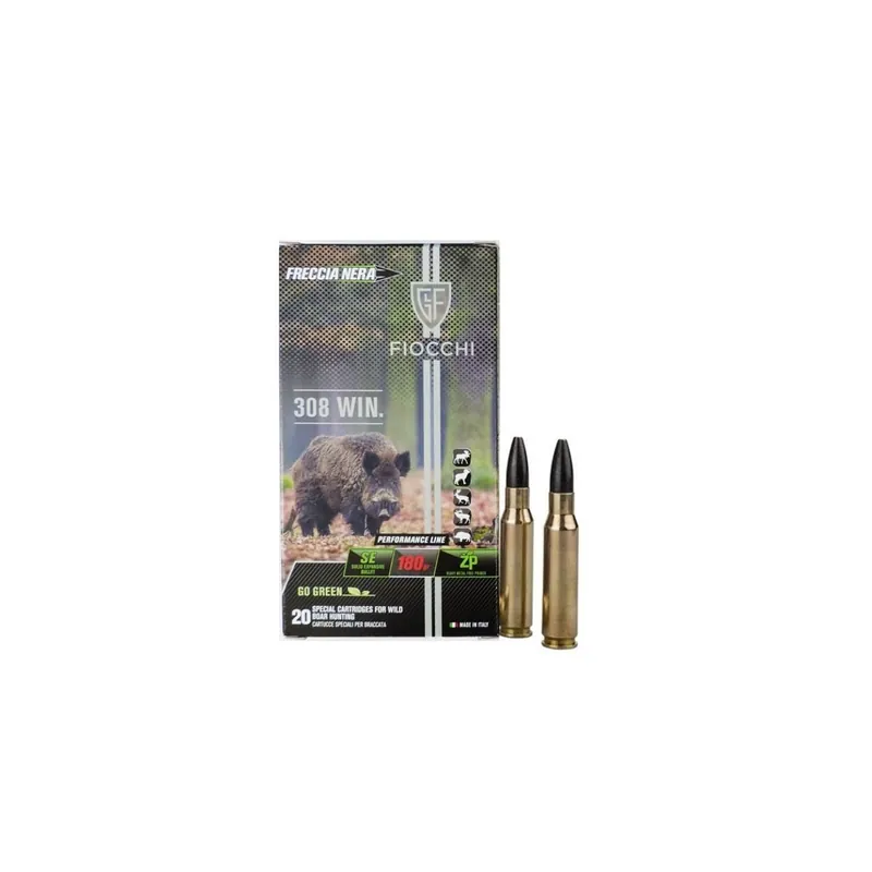 Fiocchi Feccia Nera CAL 308 Win da 180 gr - SENZA PIOMBO