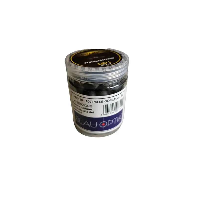 100 munizioni sferiche cal. 50 in polimero per pistole e fucili Blauoptik