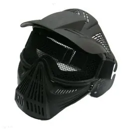 Maschera per soft air grande rete nera