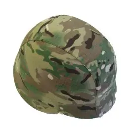 Coprielmo in tessuto mimetico MULTICAM