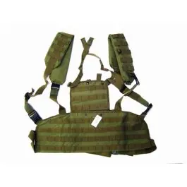 Gilet Tattico VERDE nudo con sistemi a molla