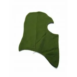 Passa montagna 1 foro in cotone doppo spessore verde