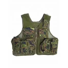 Gilet tattico 10 tasche con fondina MARPAT