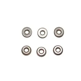 6 boccole in acciaio inox da 7 mm