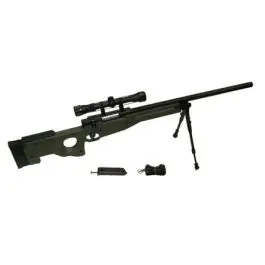 Carabina Modello fireball 1000 L96 verde con bipiede+ottica