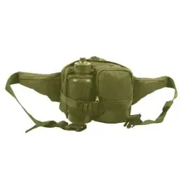 Marsupio con borraccia verde Mfh