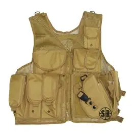 Gilet Tattico 10 tasche con fondina TAN