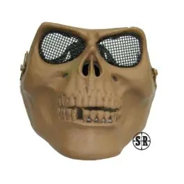 Maschera teschio protezione viso Tan