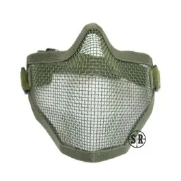 Protezione mezzo viso in rete metallica (verde)
