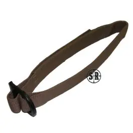 Cinturone con fibbia in metallo tan
