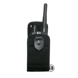 Porta radio con chiusura a clip in cordura Nero Vega Holster (2R03N)