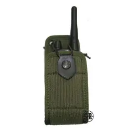 Porta radio con chiusura a clip in cordura Verde Vega Holster (2R03V)