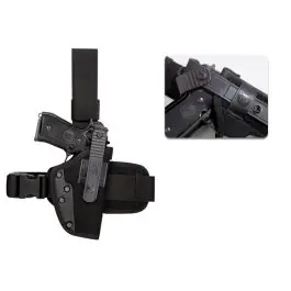 Fondina cosciale in cordura nera Vega Holster (P260N)