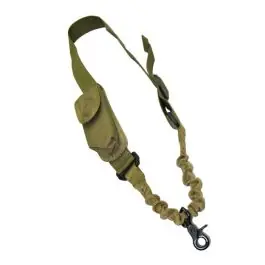 Cinghia a tracolla 1 punto elastica con porta oggetti