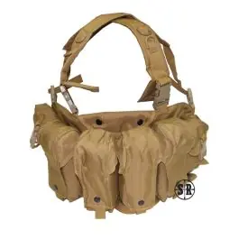 Corpetto tTttico 6 tasche TAN con passanti cinturone