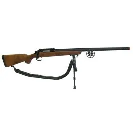 Carabina WELL a molla legno con bipiede MB03BW