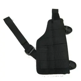 Fondina ascellare orizzontale in cordura imbottita nera