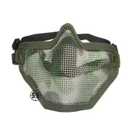 Protezione mezzo viso in rete metallica (verde mim)