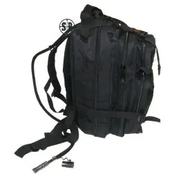 Zaino tattico con camelback nero 30 litri