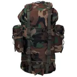 Zaino tattico 65 lt con rinforzi in alluminio WOODLAND