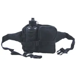 Marsupio con borraccia NERO Mfh