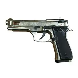 Pistola a salve Beretta 92 FS 9 mm nikel
