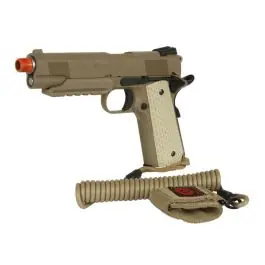 pistol 1911 blowback desert color combat elite model