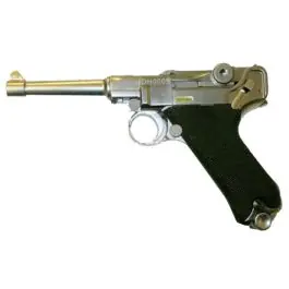 Luger p08 canna da 9cm cromata (we)
