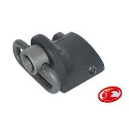 Attacco cinghia per slitta con passo 20mm nero