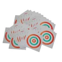 50 bersagli a cartoncino colorati