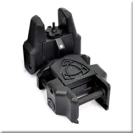 Tacca di mira anteriore abattibile Flip up nero