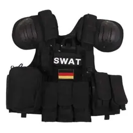 Gilet Tattico professionale NERO ""Combat""