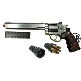Revolver a co2 8"" Full Metal Silver WG (C 703S)