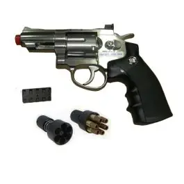 Revolver a co2 2,5"" Full Metal Silver WG (C 708S)