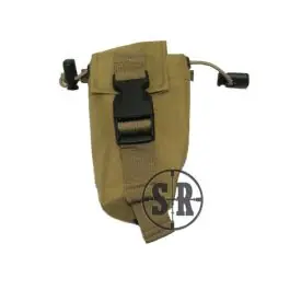 Tasca utility con elastici e chiusura a clip Tan