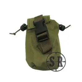Tasca utility con elastici e chiusura a clip Verde