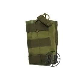 Porta due caricatori con elastico Verde