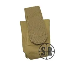 Tasca utility/portagranata con chiusura a strappo Tan