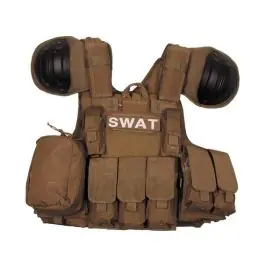 Gilet tattico professionale Tan ""Combat"" Mfh