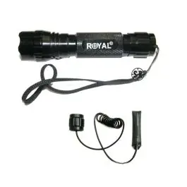 Torcia a led 200 lumens lente 25mm con interruttore remoto