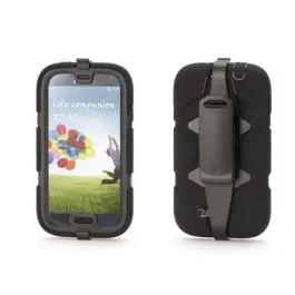 Custodia antishock-antiacqua nera per galaxy s4