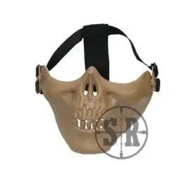 Maschera teschio a meta‘ viso tan