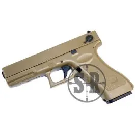 Pistola elettrica professionale gearbox in metallo Glock 18C Tan Cyma (CM030T)