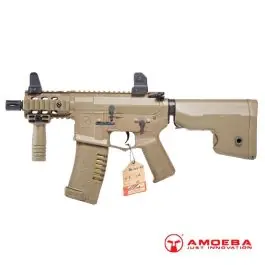 Fucile M4 AM-007 Dark Earth Tan Stubby programmabile Ares Amoeba (AR-AM7T)