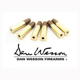 6 bossoli in metallo per revolver dan wesson cal. 4,5