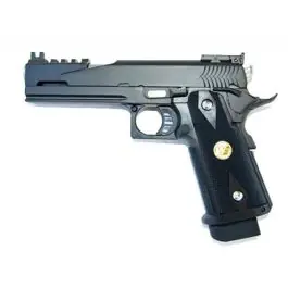 Pistola Para Ordinance 5.1 Hi-Capa Custom full metal scarrellante a gas nera WE (GGB 309TM)