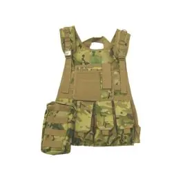 Gilet tattico mimetico 5 tasche Multicam
