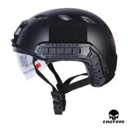 Elmetto Fast BJ Type con Occhiale a Scomparsa Nero Emerson (EM8818B)