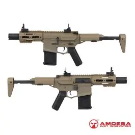Fucile M4 Stubby Silenziato Tan Ares Amoeba (AR-AM15T)